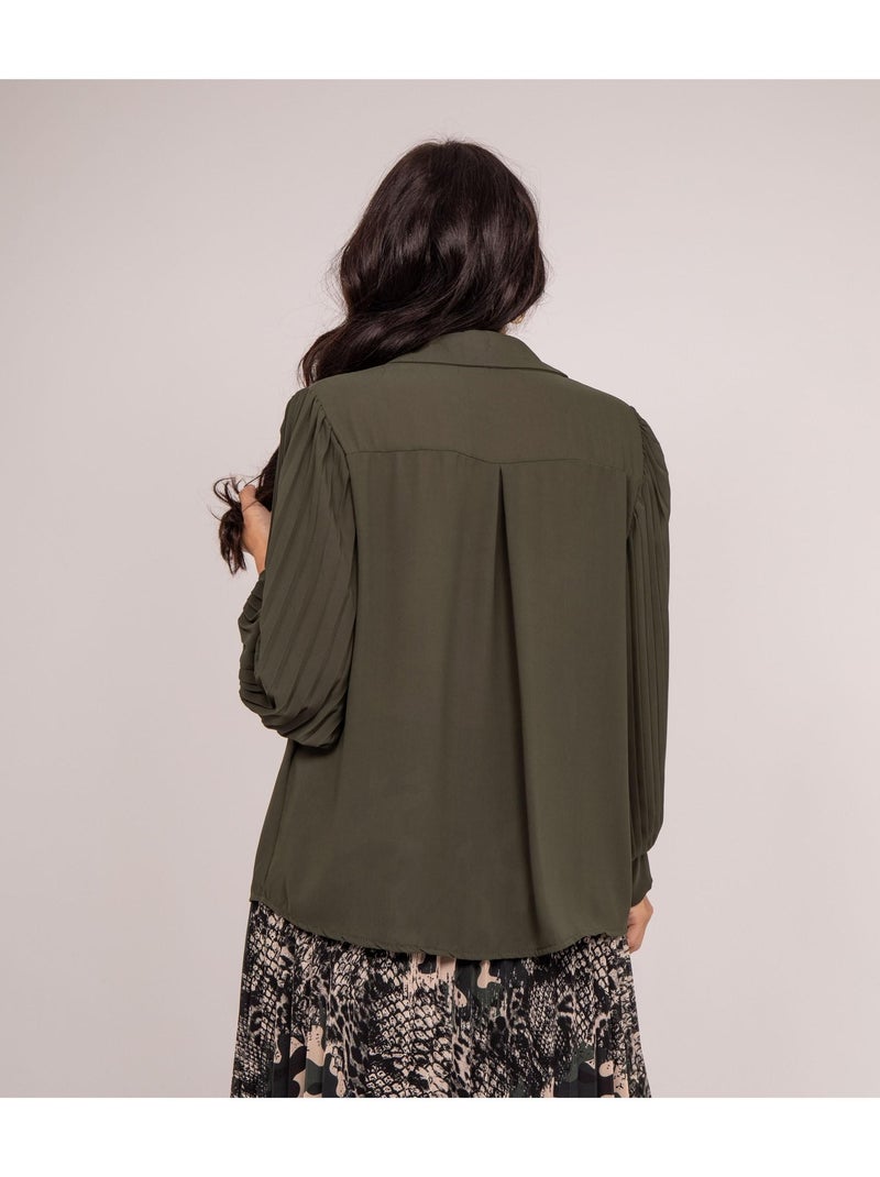 ORVAL Flowy Shirt Kaki - Kiabi