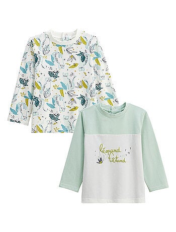 Oscar 2-pack kindershirts met lange mouwen