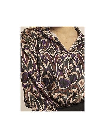 Otilie losvallend shirt met patroon