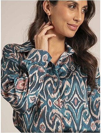 Otilie losvallend shirt met patroon