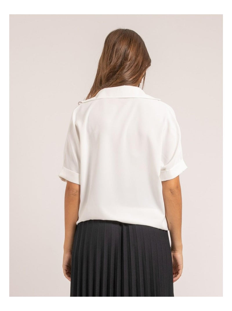OURIA zwierige blouse Wit - Kiabi