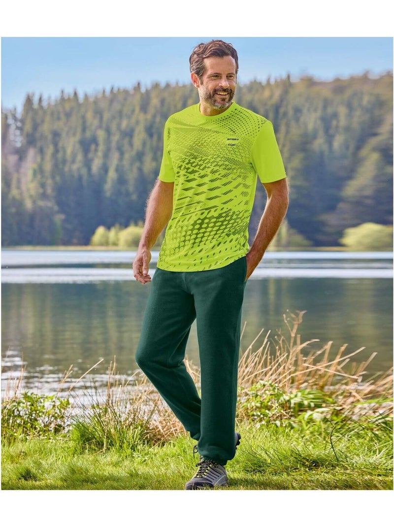 Outdoor fleece joggingpak - ATLAS FOR MEN Groen - Kiabi