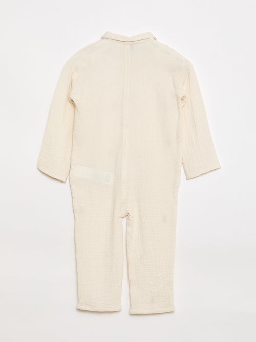 Overall bedrukte katoenen combi - Kiabi