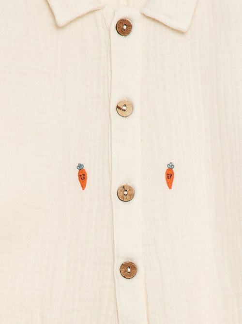 Overall bedrukte katoenen combi - Kiabi