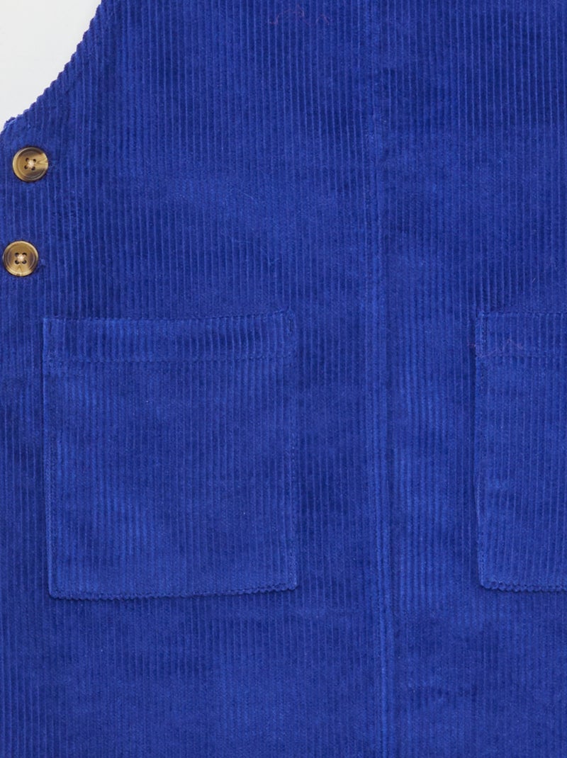 Overgooier van corduroy blauw - Kiabi