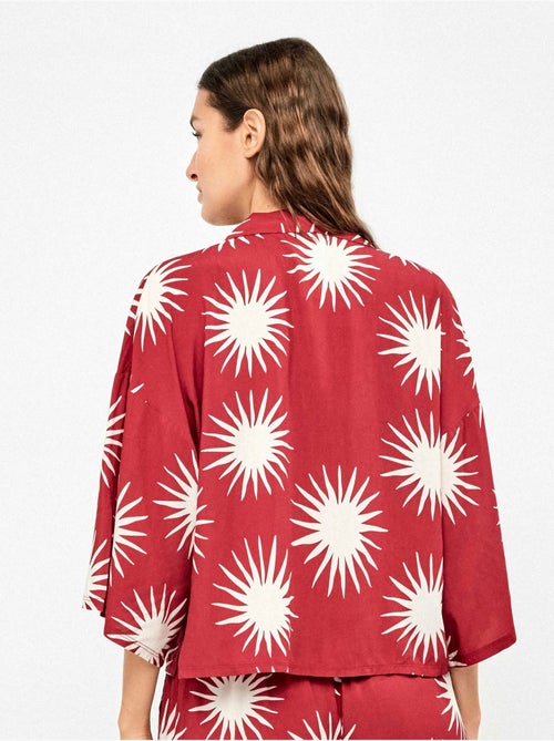 Overhemd 3/4 mouw zon print - Kiabi