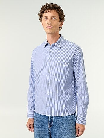 Overhemd comfort fit-model met streeppatroon