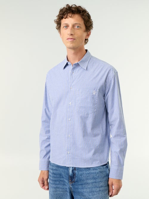 Overhemd comfort fit-model met streeppatroon - Kiabi Overhemd comfort fit-model met streeppatroon - Kiabi