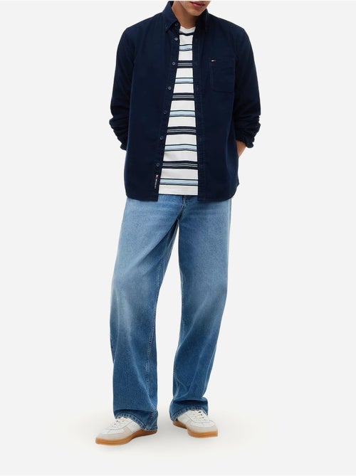 Overhemd met geknoopte kraag - tommy jeans - Kiabi