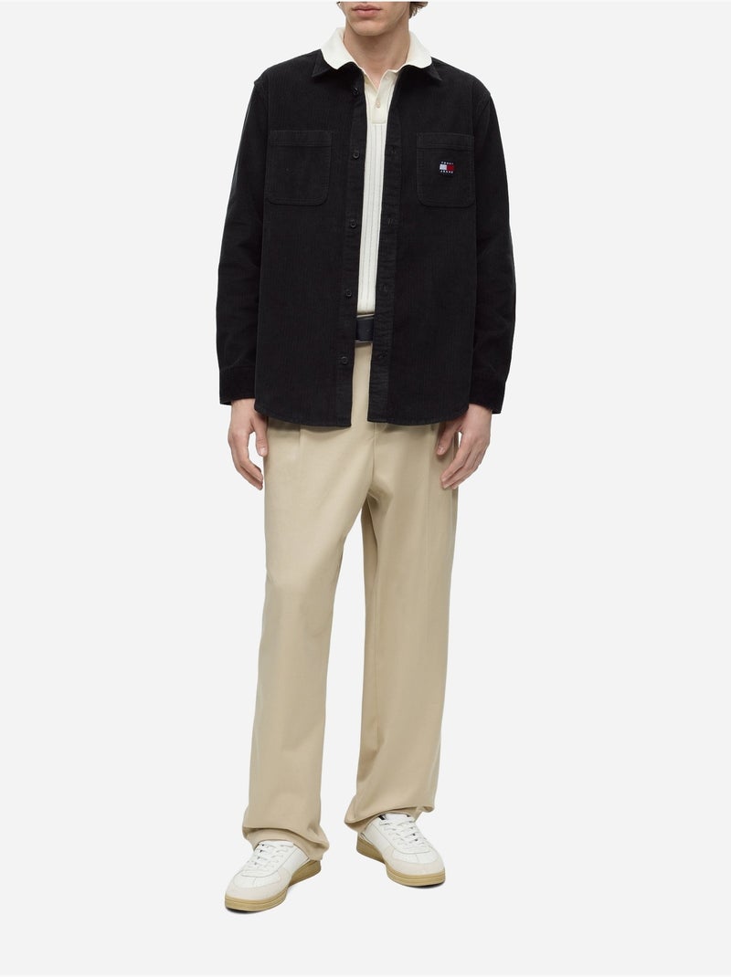 Overhemd met geknoopte kraag - tommy jeans Zwart - Kiabi