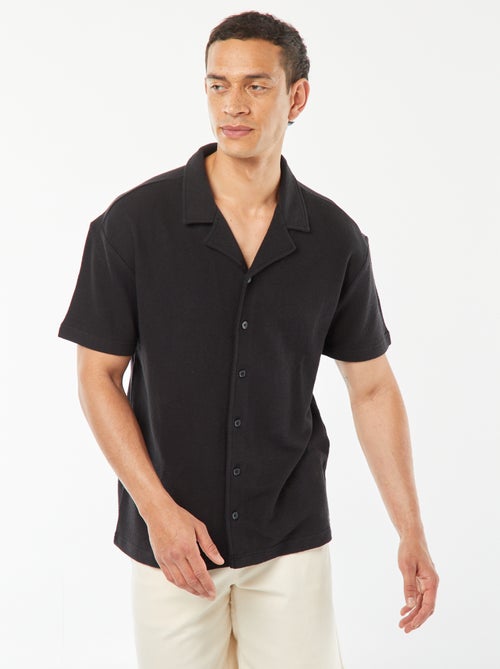 Overhemd met korte mouw en polokraagje - Kiabi