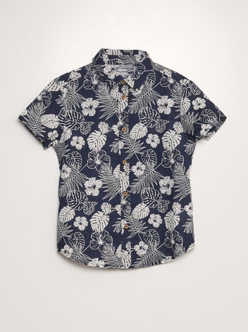 Overhemd met korte mouw en print - Kiabi