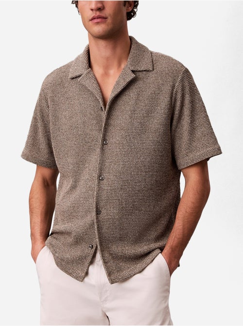 Overhemd met korte mouwen - Calvin Klein - Kiabi Overhemd met korte mouwen - Calvin Klein - Kiabi