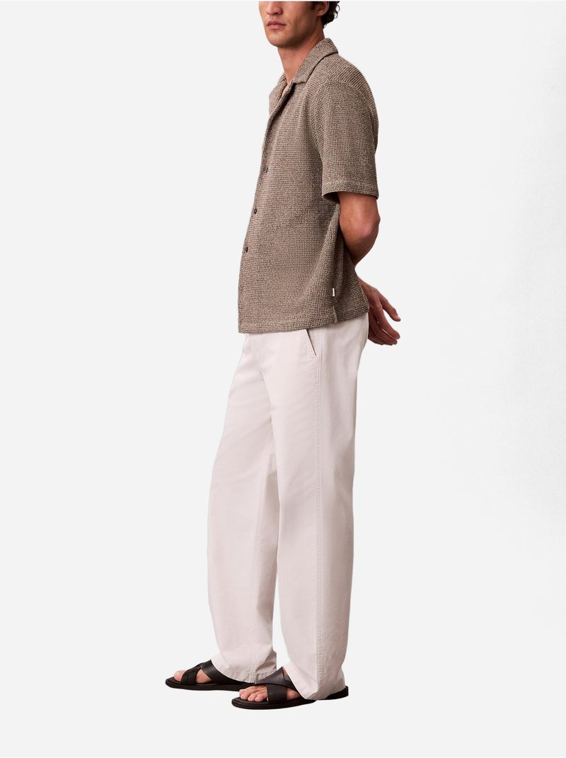Overhemd met korte mouwen - Calvin Klein Ecru - Kiabi