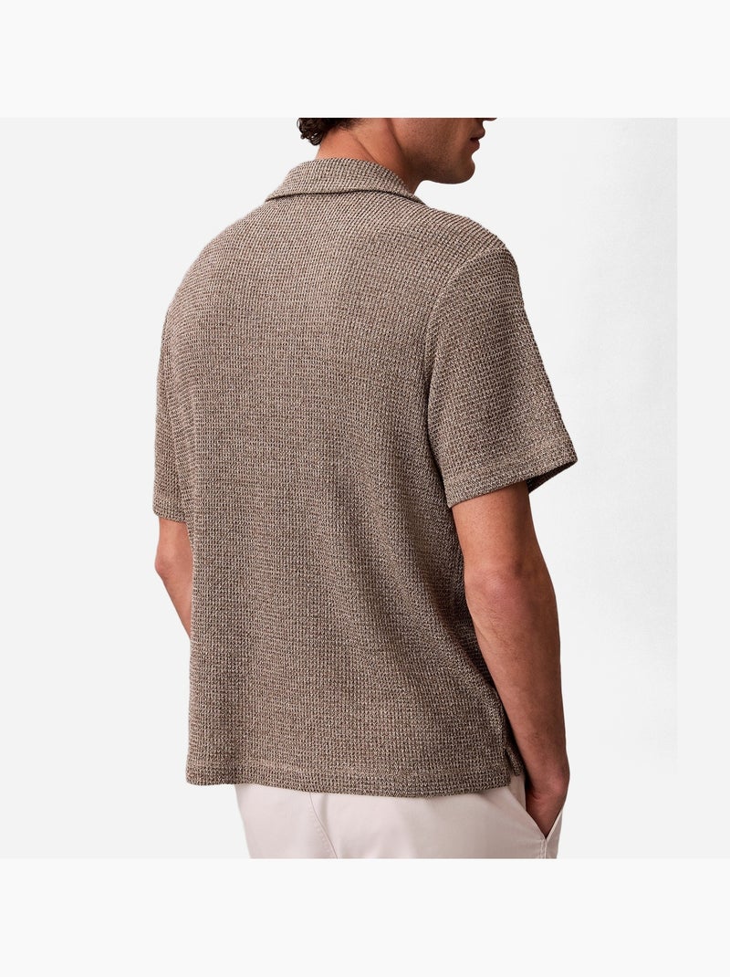 Overhemd met korte mouwen - Calvin Klein Ecru - Kiabi