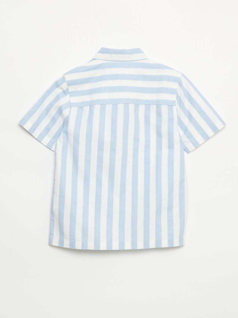 Overhemd met korte mouwen Blauw - Kiabi