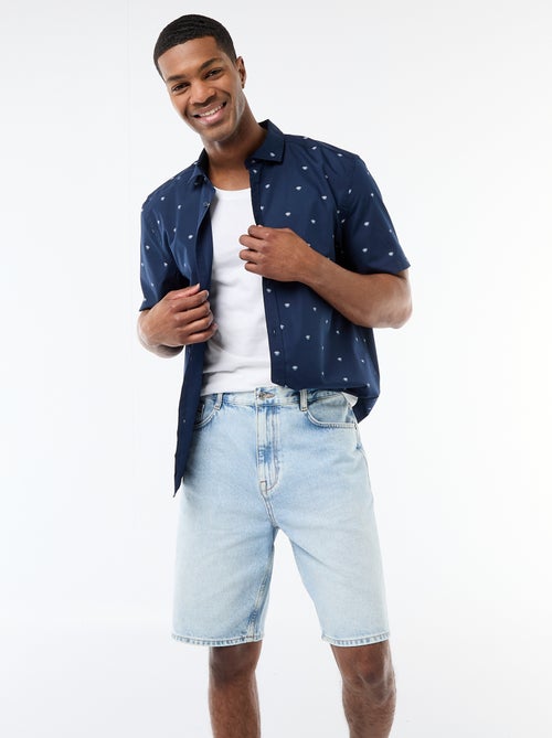 Overhemd met korte mouwen en knoopsluiting - Kiabi