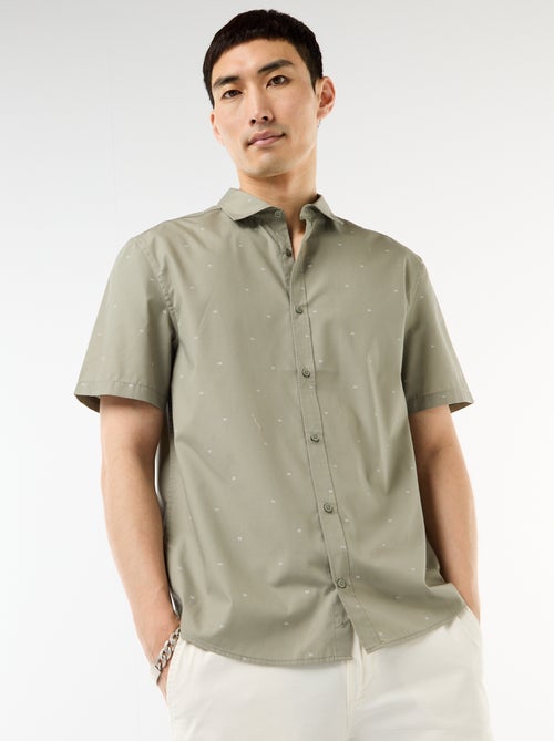 Overhemd met korte mouwen en knoopsluiting - Kiabi