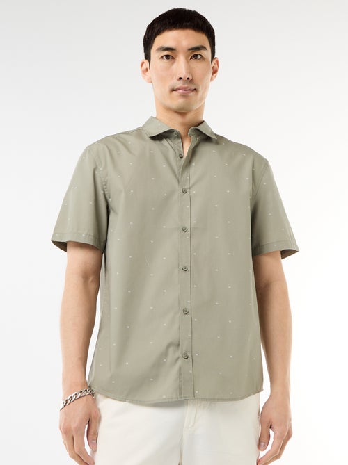 Overhemd met korte mouwen en knoopsluiting - Kiabi