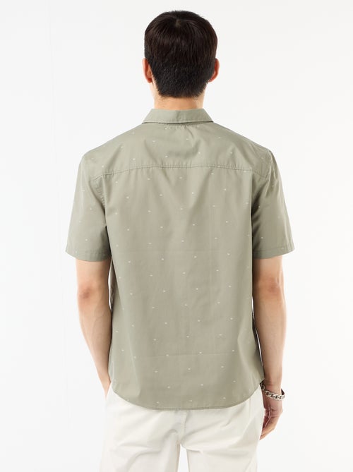 Overhemd met korte mouwen en knoopsluiting - Kiabi