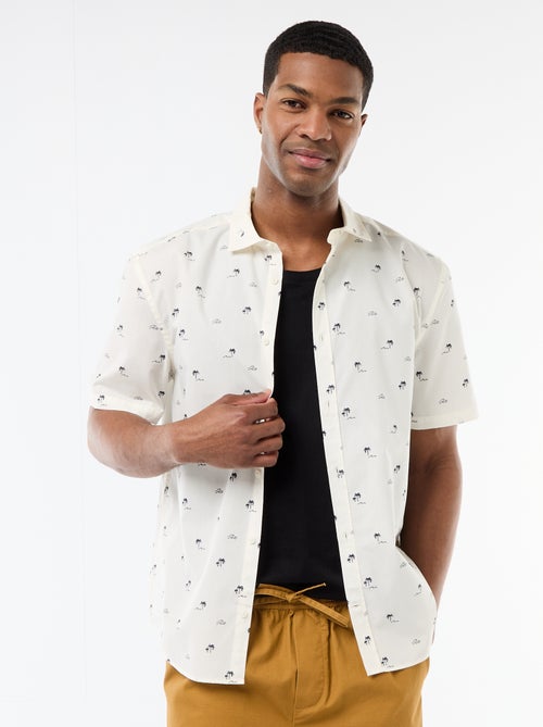 Overhemd met korte mouwen en knoopsluiting - Kiabi