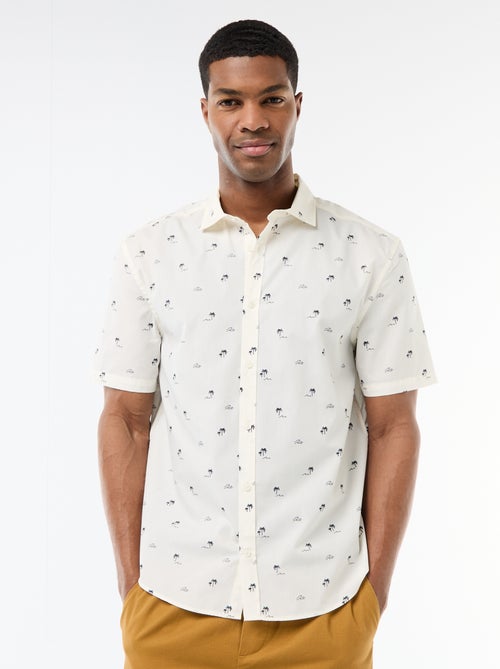 Overhemd met korte mouwen en knoopsluiting - Kiabi