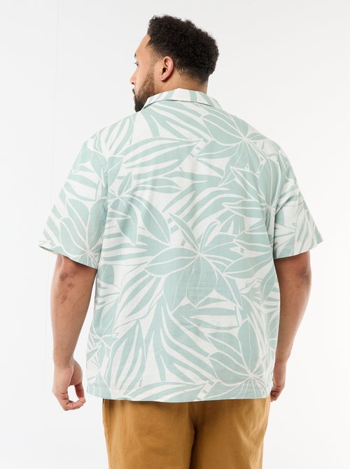 Overhemd met korte mouwen en motief - Kiabi