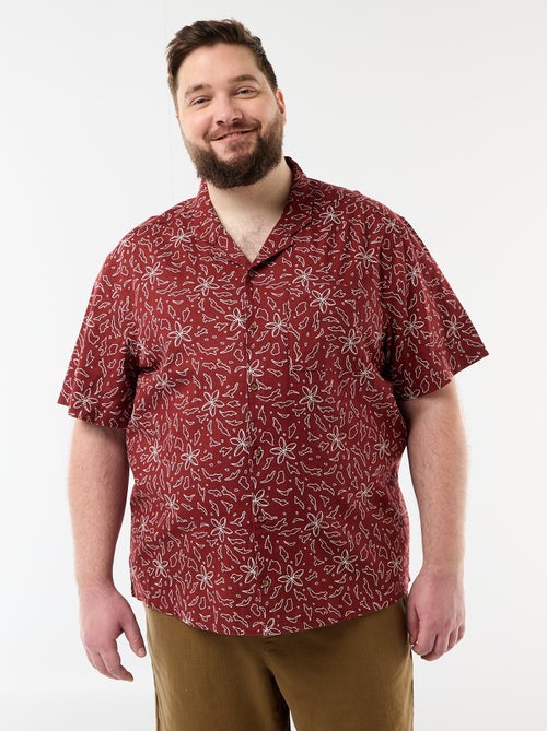 Overhemd met korte mouwen en motief - Kiabi