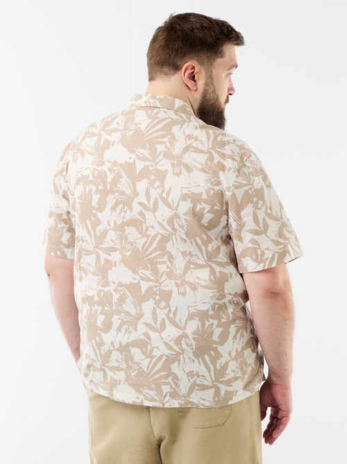 Overhemd met korte mouwen en motief - Kiabi