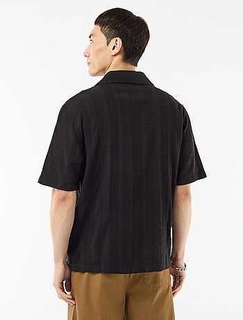 Overhemd met korte mouwen van fantasietricot