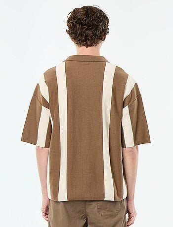 Overhemd met korte mouwen van jerseytricot