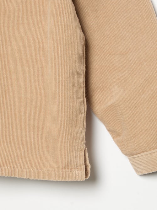 Overhemd met lange mouwen van ribfluweel - Kiabi Overhemd met lange mouwen van ribfluweel - Kiabi