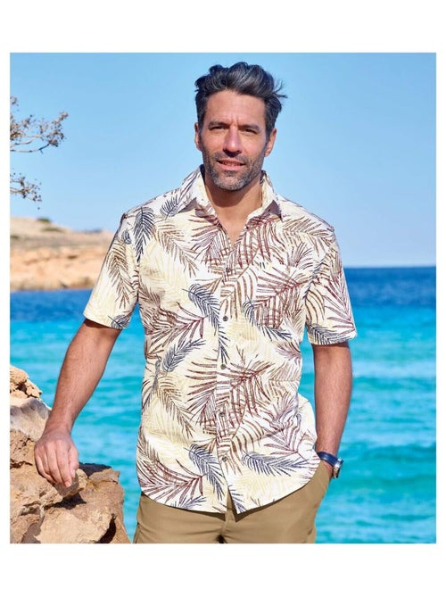 Overhemd met palmenprint - ATLAS FOR MEN - Kiabi Overhemd met palmenprint - ATLAS FOR MEN - Kiabi