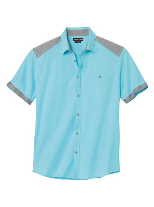 Overhemd van gevlamd popeline Caraïben - ATLAS FOR MEN - Kiabi Overhemd van gevlamd popeline Caraïben - ATLAS FOR MEN - Kiabi