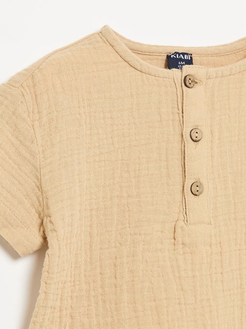 Overhemd van katoengaas - Kiabi