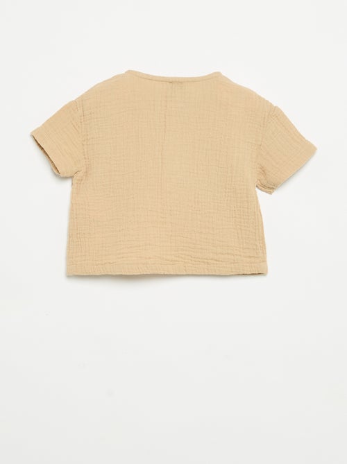 Overhemd van katoengaas - Kiabi