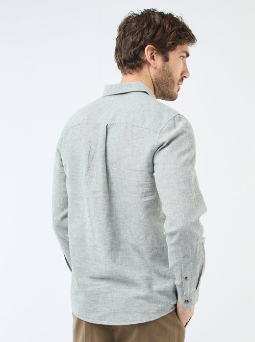 Overhemd van linnenmix - Kiabi