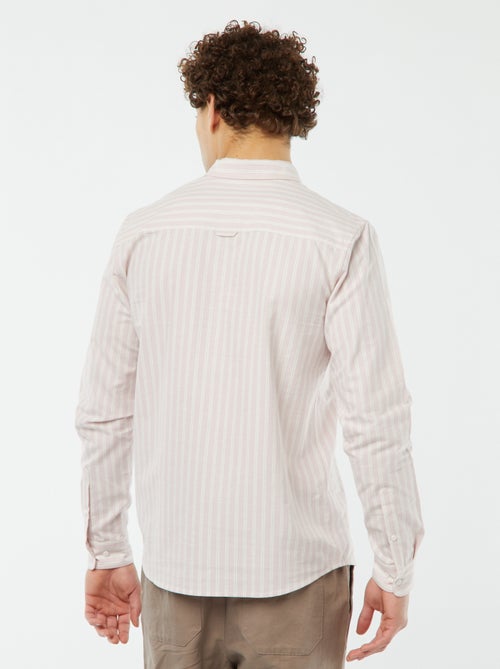 Overhemd van Oxford-katoen met motief - Kiabi