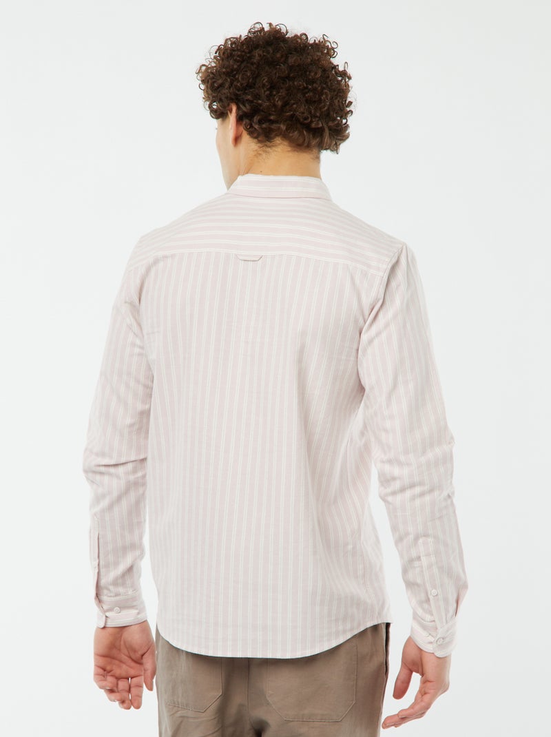 Overhemd van Oxford-katoen met motief ROSE - Kiabi