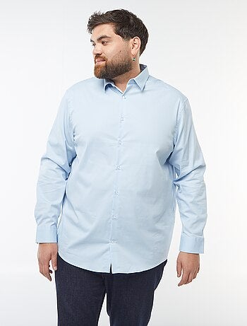 Overhemd van stretch twill