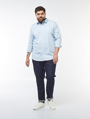 Overhemd van stretch twill