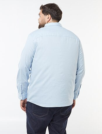 Overhemd van stretch twill
