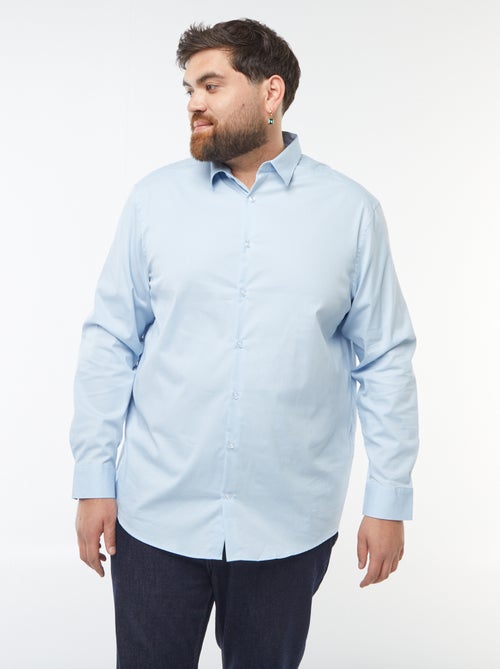 Overhemd van stretch twill - Kiabi
