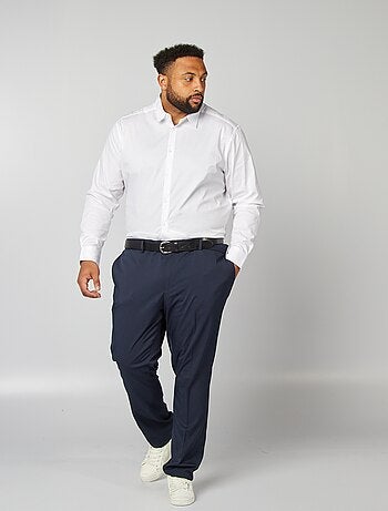 Overhemd van stretch twill