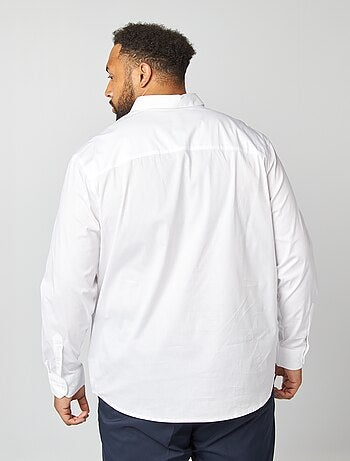 Overhemd van stretch twill