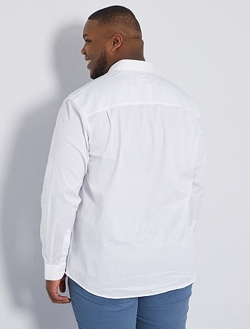 Overhemd van stretch twill