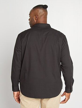 Overhemd van stretch twill