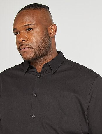 Overhemd van stretch twill