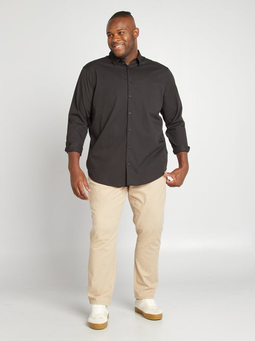 Overhemd van stretch twill - Kiabi