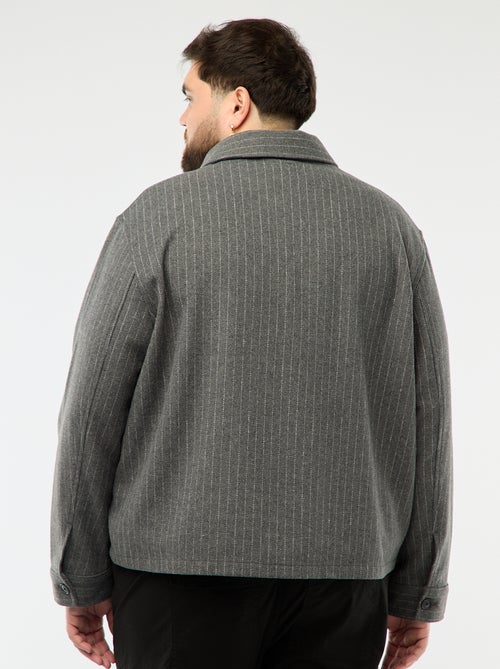 Overhemdjas met knoopsluiting en klepzakken - Kiabi